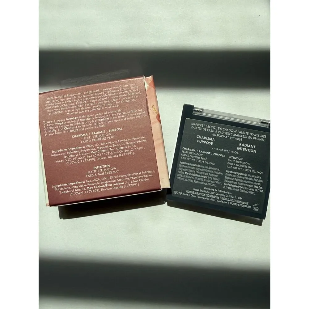 New Chella Manifest Bronze Eyeshadow Palette